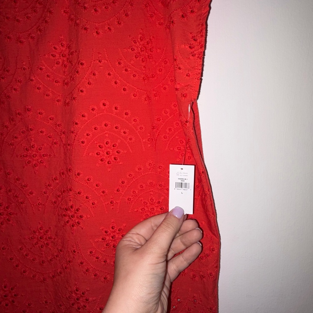 NWT Old Navy Red Eyelet Blouse - Picture 3 of 4